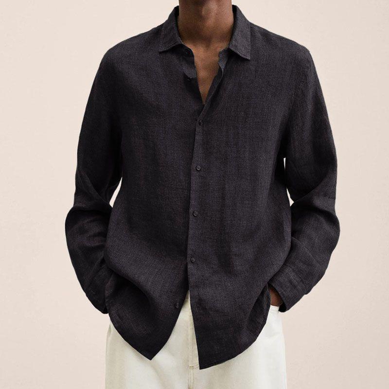 Giovanni Men's Shirt – Breathable Linen, Long Sleeves, Classic & Elegant Design