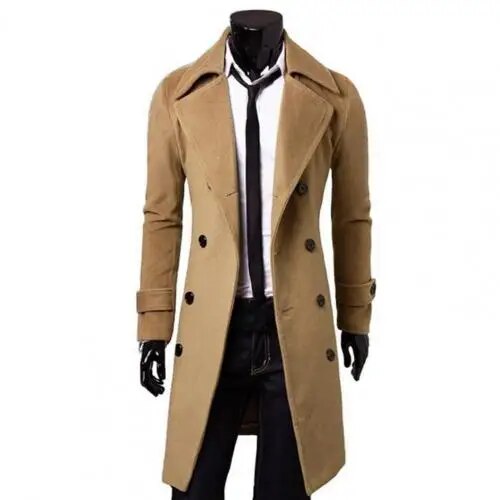 Titus Trench Long Men Lunero Eindhoven – British Trench Straight Cut Double Breasted