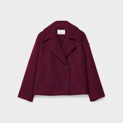 Jachetă Addison pentru femei – palton scurt elegant cu dublu rând de nasturi și stil modern