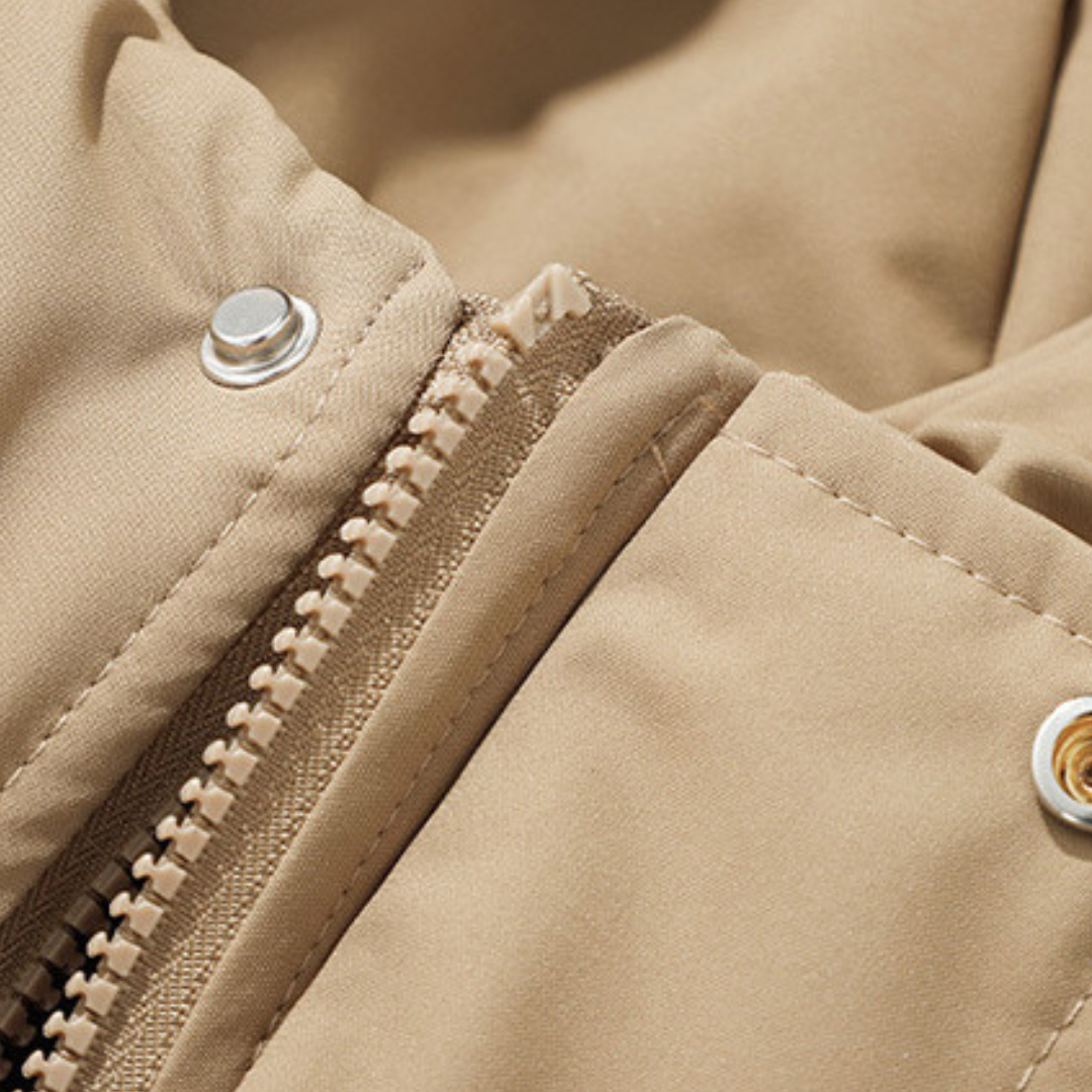 Zander Veste Puffer Homme à Capuche – Doudoune Légère Déperlante en Polyester