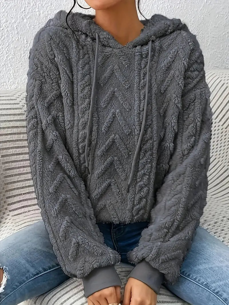 Remeline Hoodie Polaire Femme – Coupe Oversize, Douceur Chaude & Style Décontracté