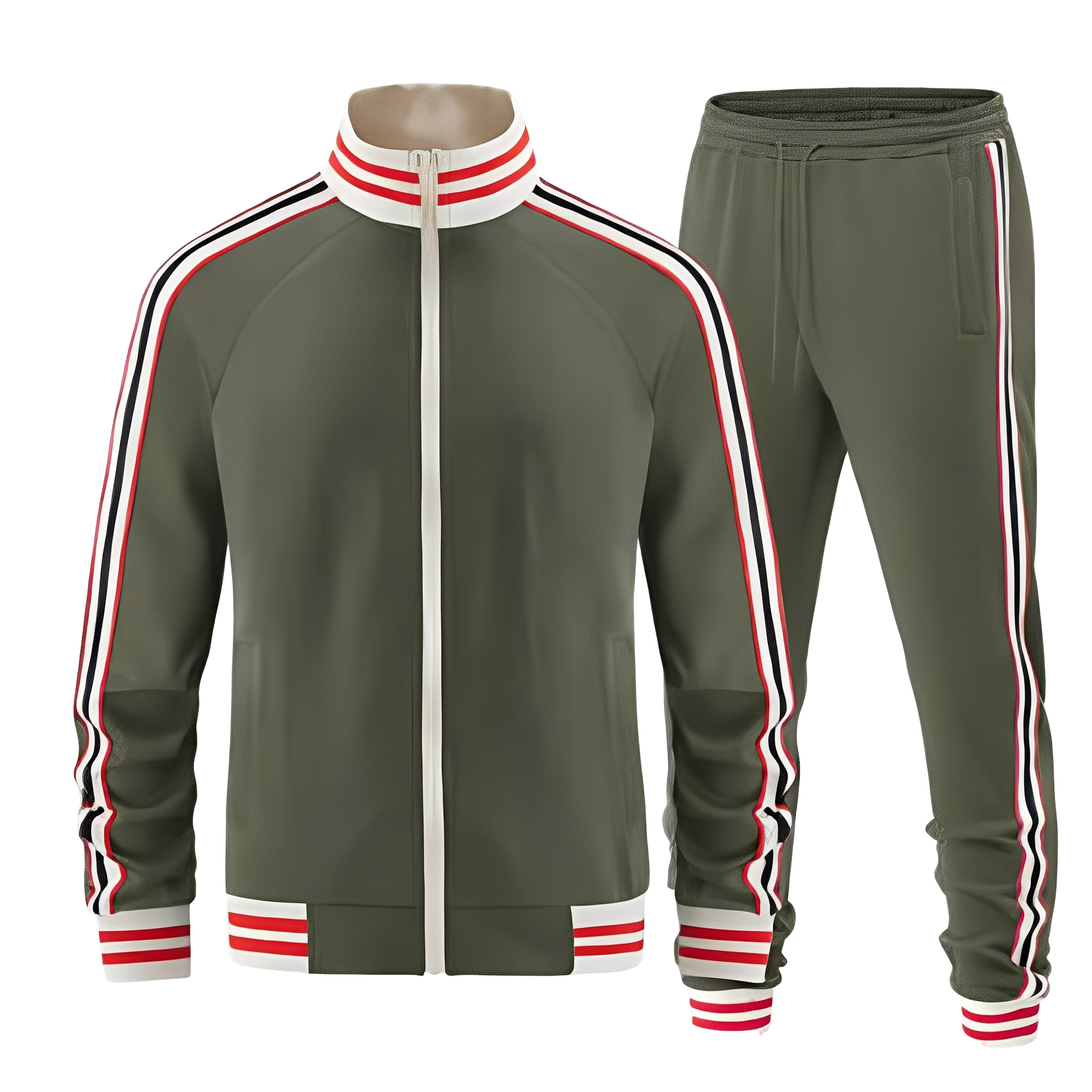 Peyton Completo Sportivo Donna – Set Leggero a Righe con Giacca e Pantaloni Traspiranti