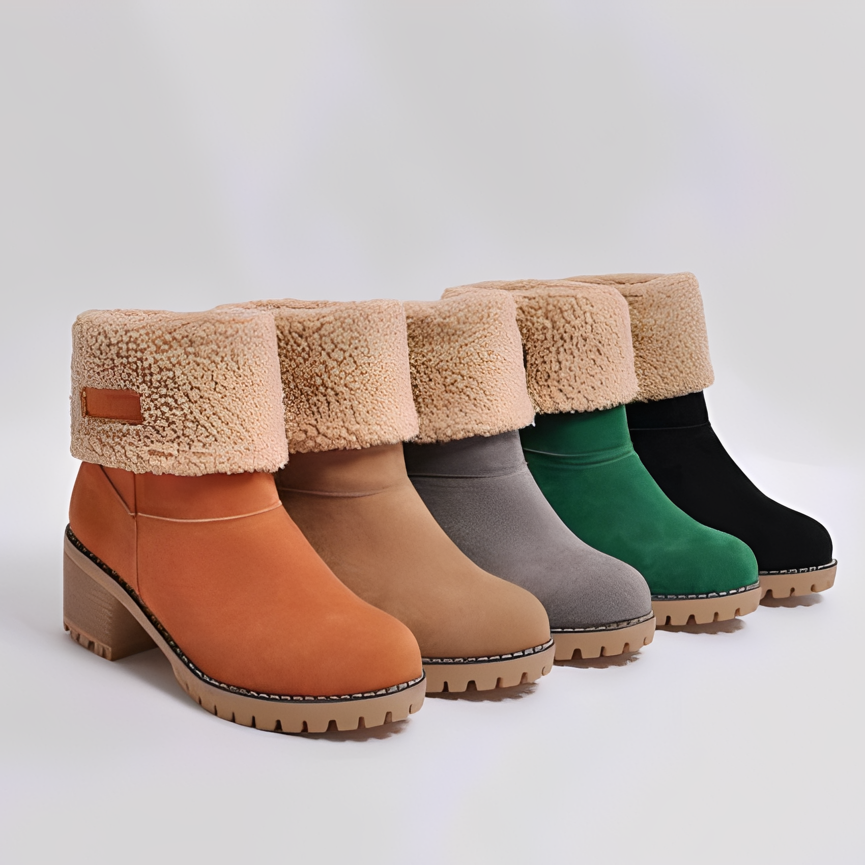Joella Winter Suede Boots for Women – Elegant and Warm Shoes with Non-Slip Sole for Cold Weather