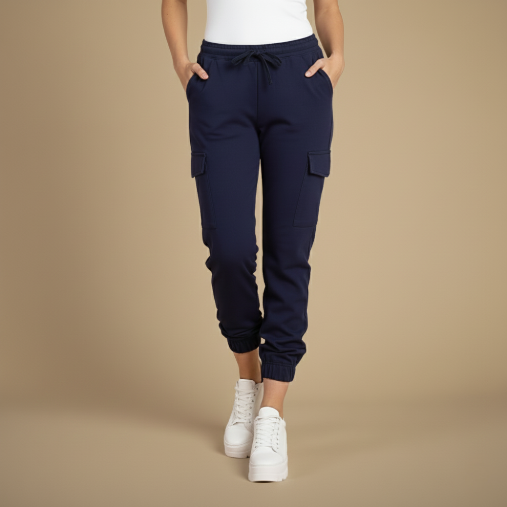 Kate nohavice cargo na jogging pre ženy – streetwear jogger s elastickým pásom a vreckami