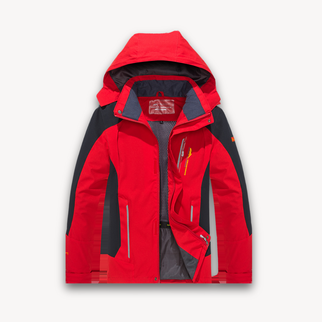 Drew Kurtka Softshell Męska z Kapturem – Wodoodporna, Polarowa Podszewka i Outdoorowa