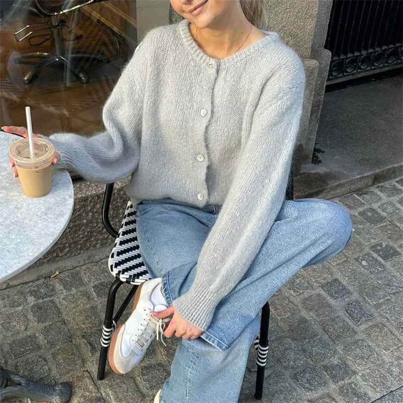 Dámský cardigan Addilyn – měkký a elegantní svetr z pohodlné pleteniny na zimu