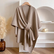 Vivian Manteau Cape Dámská – Elegantní zimní pončo nepromokavé z měkkých a teplých mikrovláken