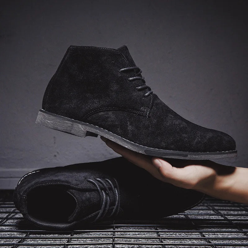 Noah Desert-Stiefeletten Herren – Bequeme Wildlederschuhe mit rutschfester Sohle