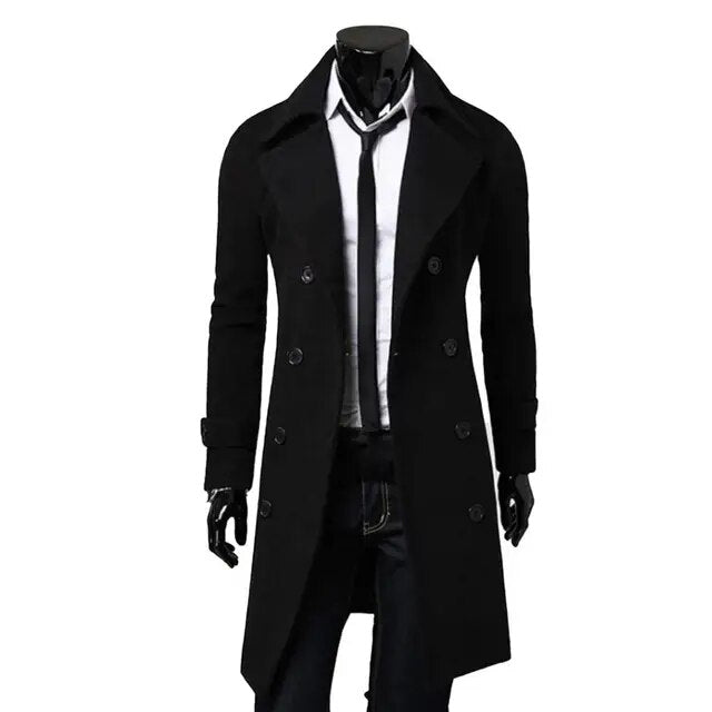 Titus Trench Long Men Lunero Eindhoven – British Trench Straight Cut Double Breasted