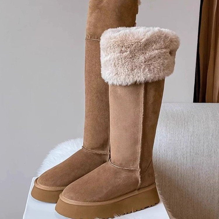 Nellie visoke ženske čizme – topla podstava, protuklizna potplata i elegantan stil