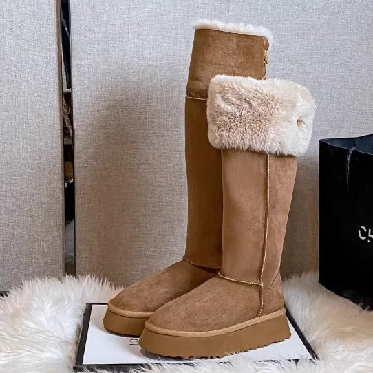 Nellie visoke ženske čizme – topla podstava, protuklizna potplata i elegantan stil