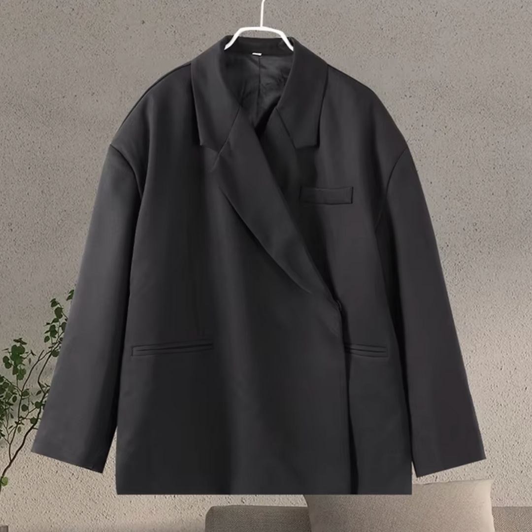 Sherry Blazer Oversize Ženski – Elegantna jakna širokog kroja s modernim bezvremenim stilom