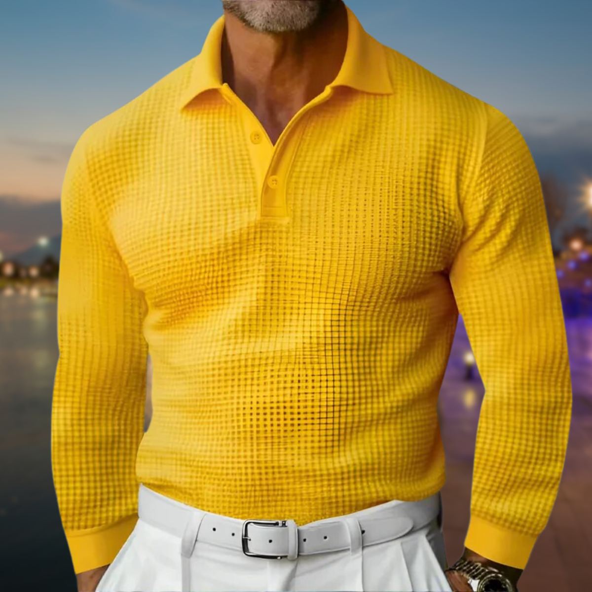 Άνετο Πουλόβερ Polo Harry για Άντρες – Μαλακό Πλεκτό με Κλασικό Ζεστό Γιακά για Καθημερινή Χρήση