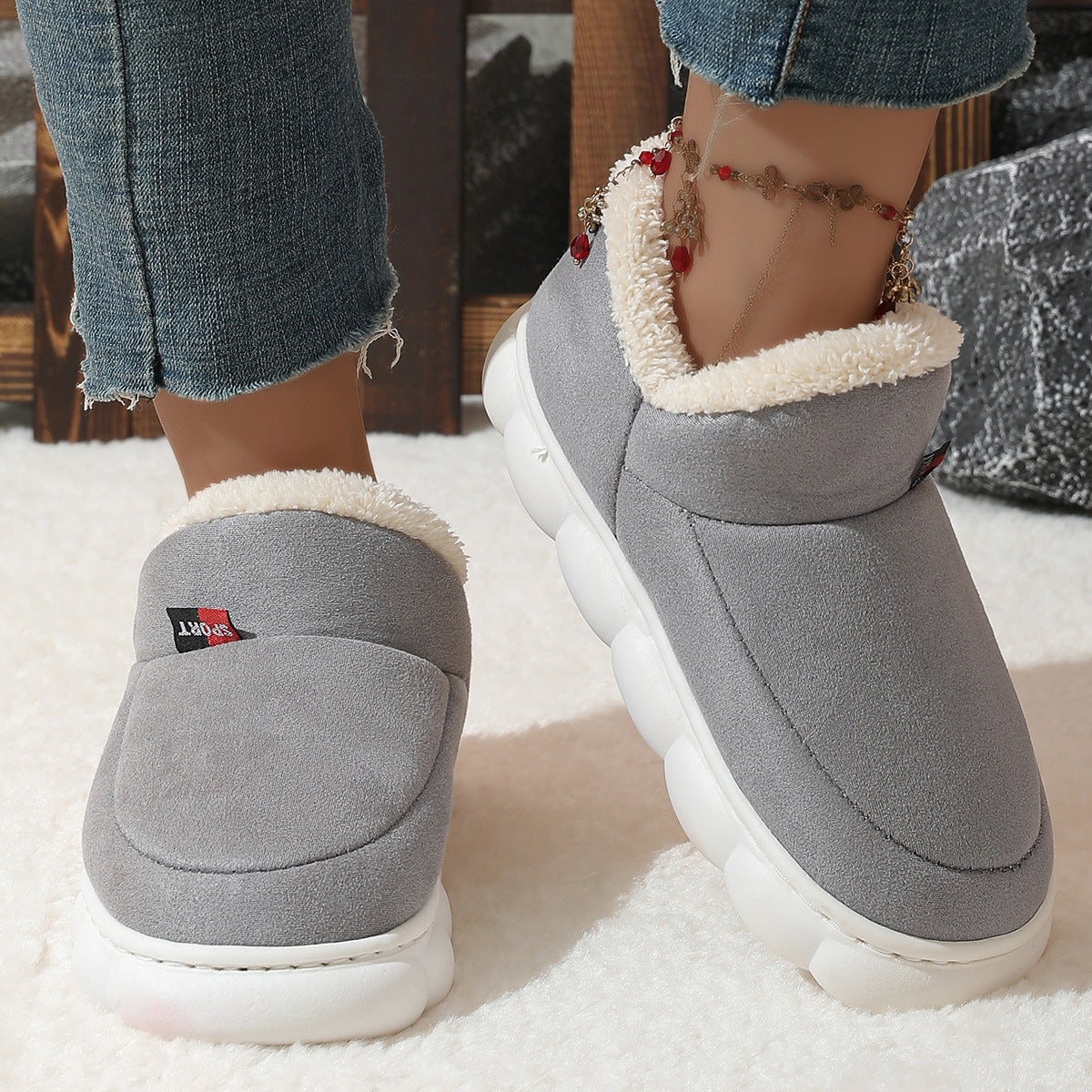 Rebecca – Plush Platform Sneakers for Women – Soft and Warm Winter Shoes with Comfortable Lining