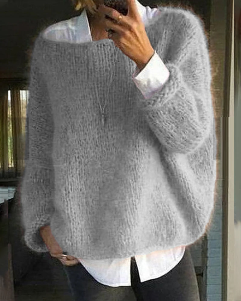 Renate Pullover Damen – Eleganter & Bequemer Gestrickter Pullover im Zeitlosen Stil