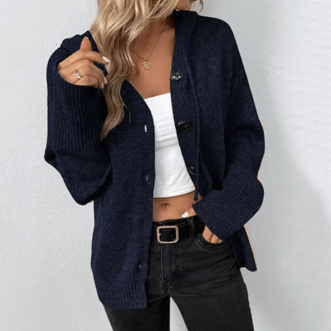 Tessia Gilet Femme Tricot Doux Ouvert – Coupe Décontractée & Style Hiver Élégant