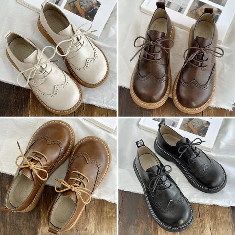 Liza női cipő – Elegáns Oxford stílusú Richelieu brogue részletekkel & kényelemmel