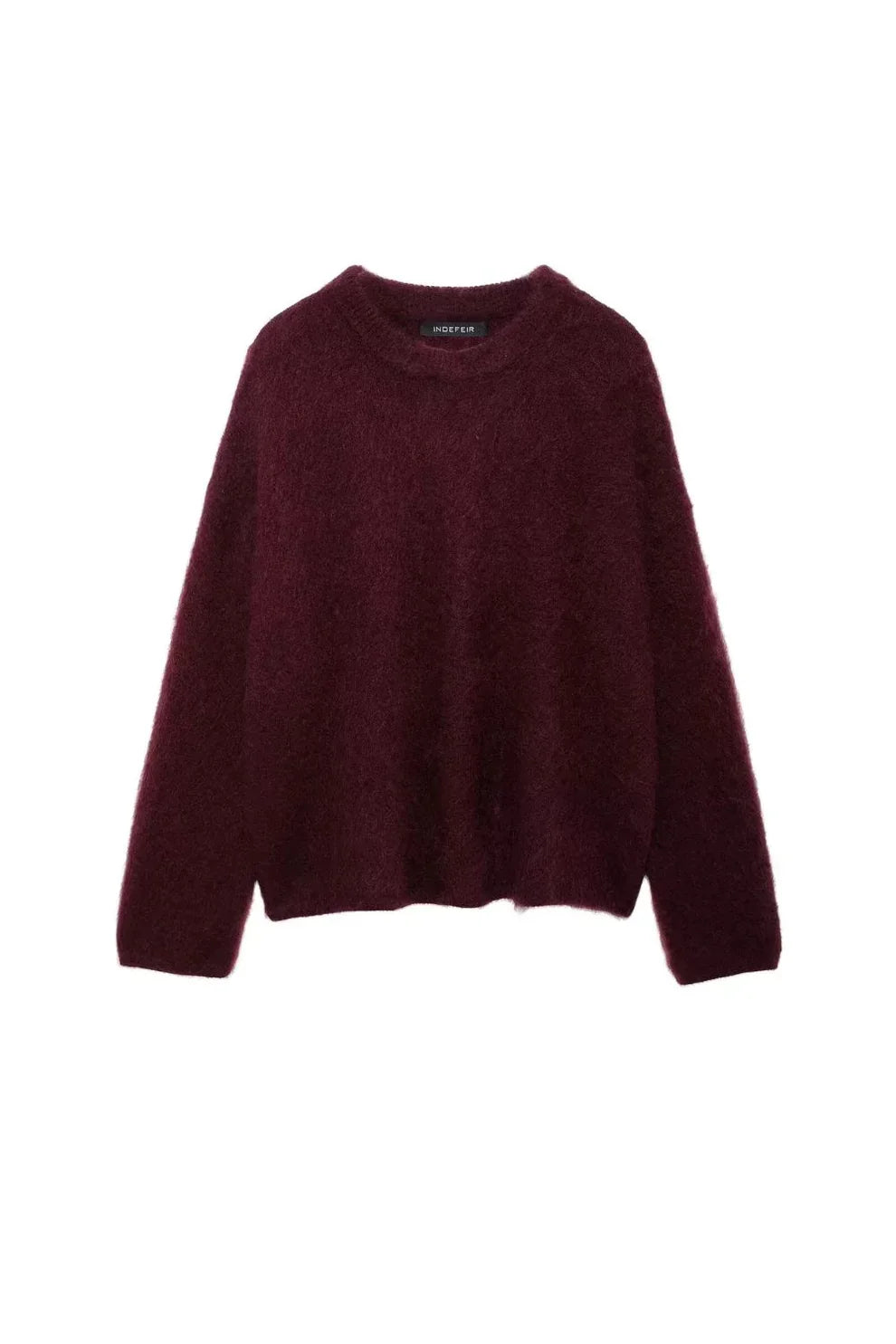 Milas Pull d’Hiver Doux Femme – Coupe Décontractée avec Col Rond & Chaleur Légère