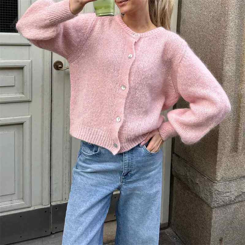 Dámský cardigan Addilyn – měkký a elegantní svetr z pohodlné pleteniny na zimu