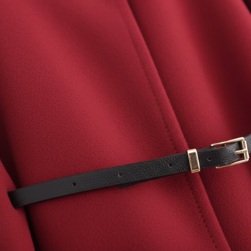 Crisha Cape Damen mit Fledermausärmeln – Eleganter und Winterlicher Mantel mit Gürtel