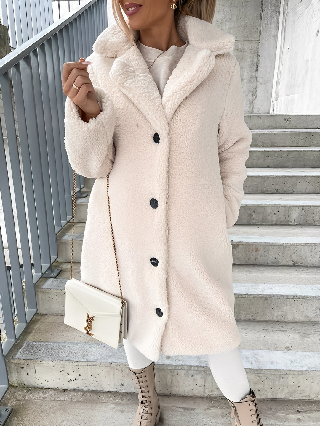 Olive – Casaco para Mulher em Polar – Casaco de Inverno Suave e Quente com Corte Moderno e Feminino