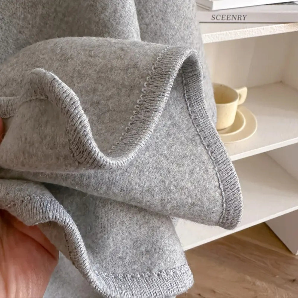 Vivian Manteau Cape Dámská – Elegantní zimní pončo nepromokavé z měkkých a teplých mikrovláken