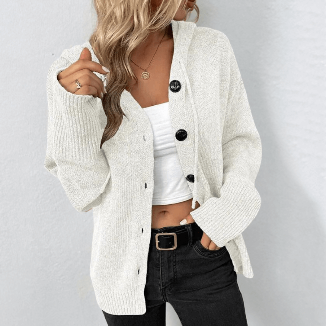 Tessia Gilet Femme Tricot Doux Ouvert – Coupe Décontractée & Style Hiver Élégant