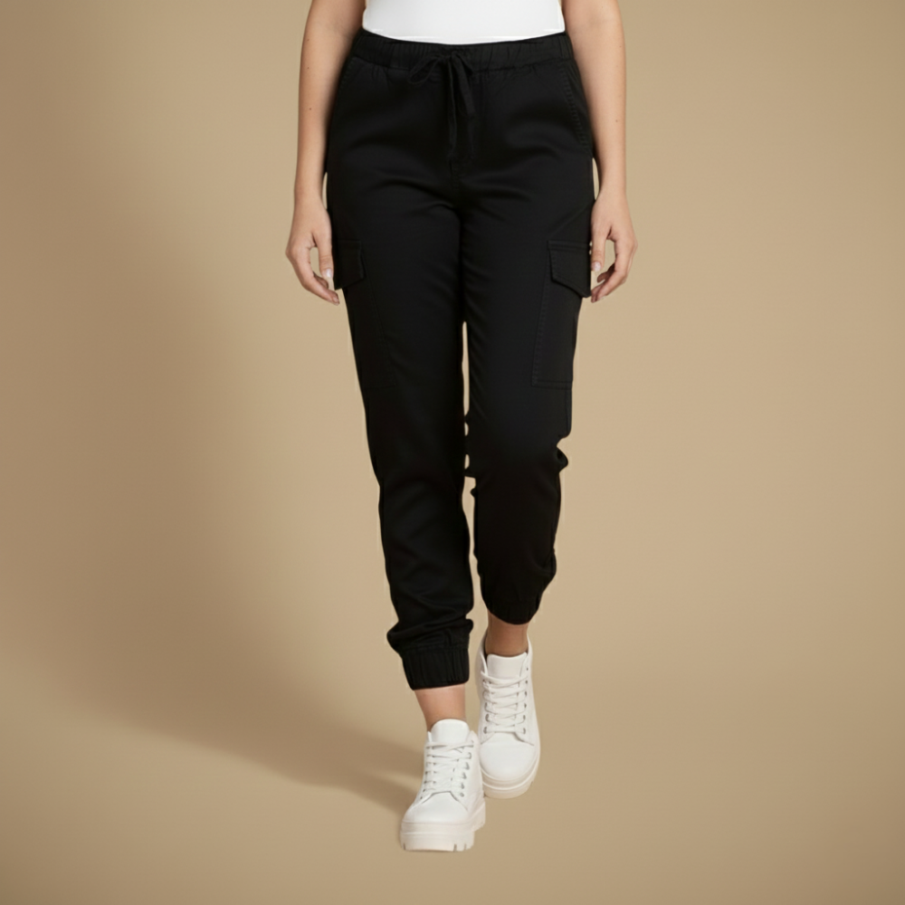 Kate nohavice cargo na jogging pre ženy – streetwear jogger s elastickým pásom a vreckami