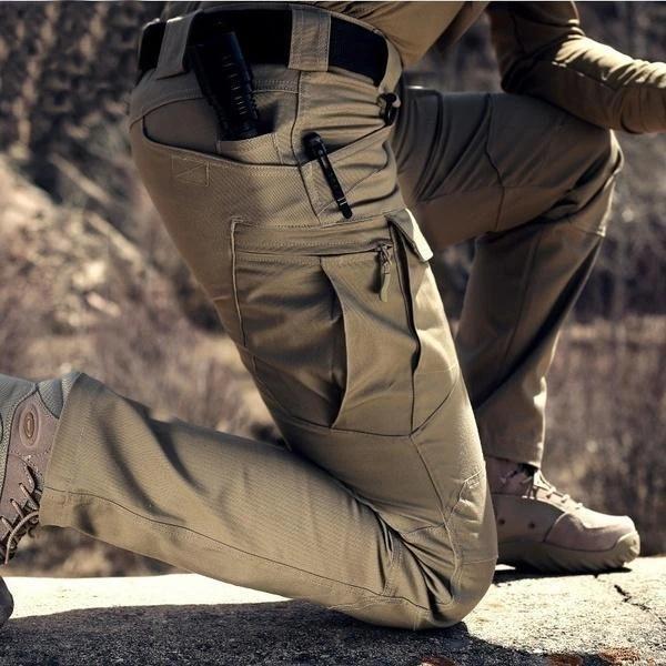 Calças Impermeáveis para Exterior para Homem Dylan – Calças de Caminhada Duráveis com Joelheiras Elásticas e Múltiplos Bolsos