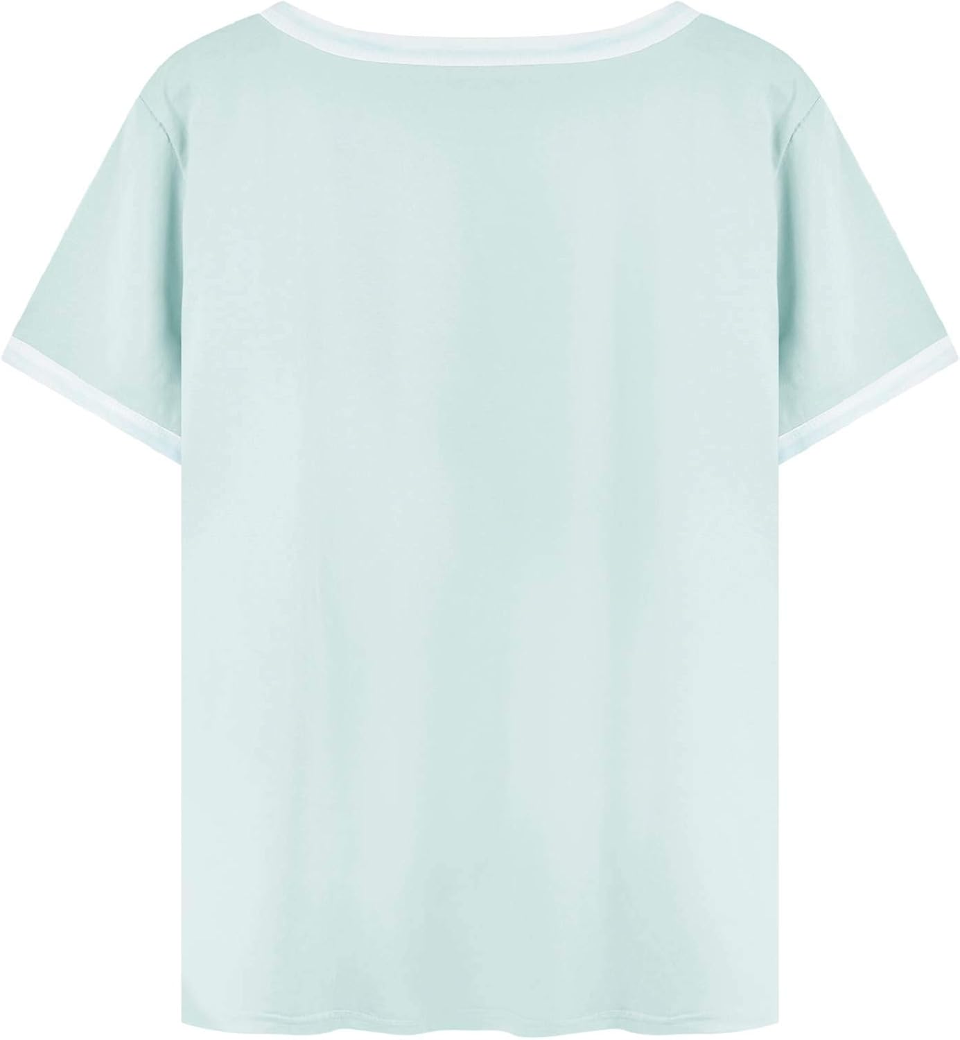 Luna T-Shirt Femme – Haut Décontracté Imprimé Soleil et Arc-en-Ciel