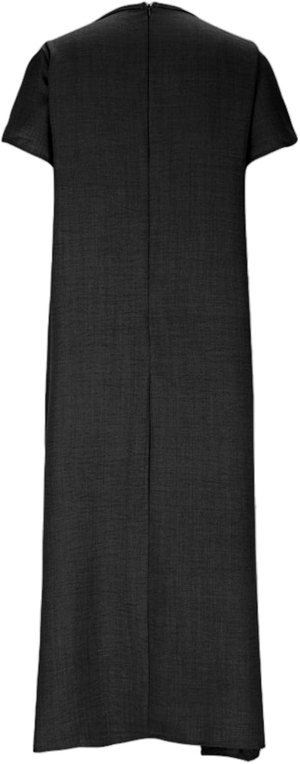 Laura Robe Femme – Robe Longue Lin Col V Coupe Fluide Bohème Confort Été