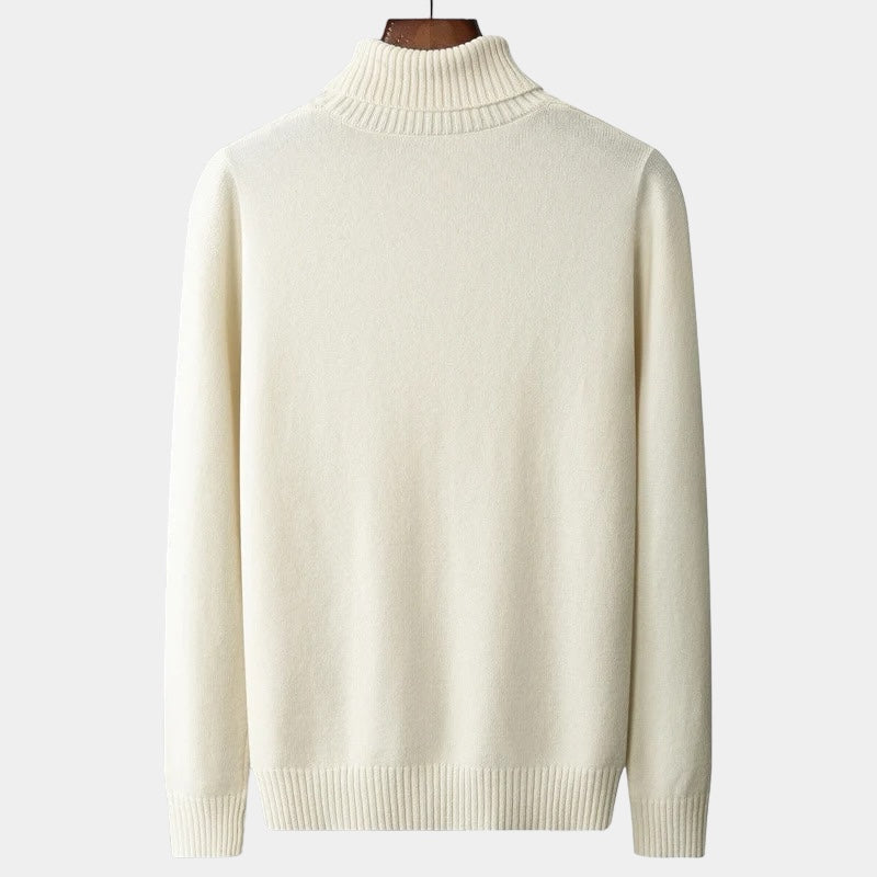 Maglione Timmy Uomo Collo Alto in Maglia Intrecciata – Maglione Classico Caldo ed Elegante