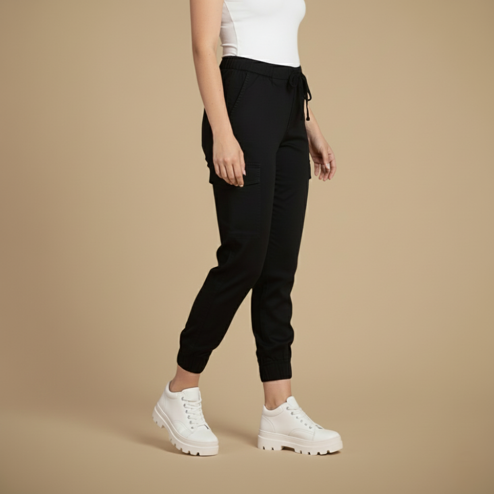 Kate nohavice cargo na jogging pre ženy – streetwear jogger s elastickým pásom a vreckami