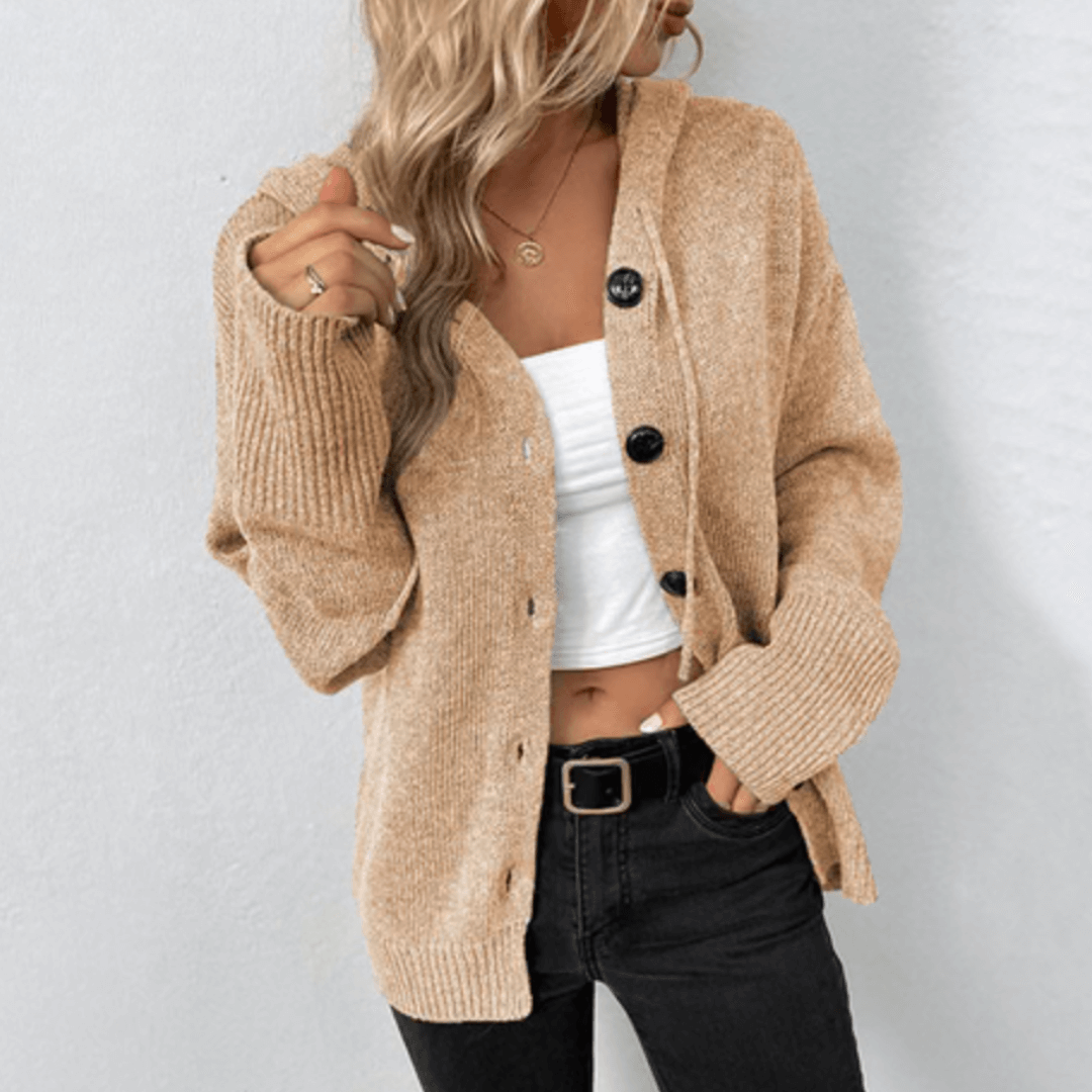 Tessia Gilet Femme Tricot Doux Ouvert – Coupe Décontractée & Style Hiver Élégant