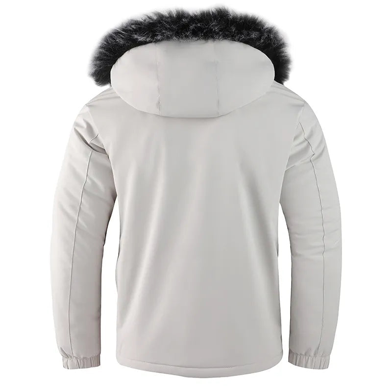 Leon Ανδρικό Χειμερινό Μπουφάν Lunero Eindhoven – Αδιάβροχο Outdoor Μπουφάν με Κουκούλα και Φλις Επένδυση