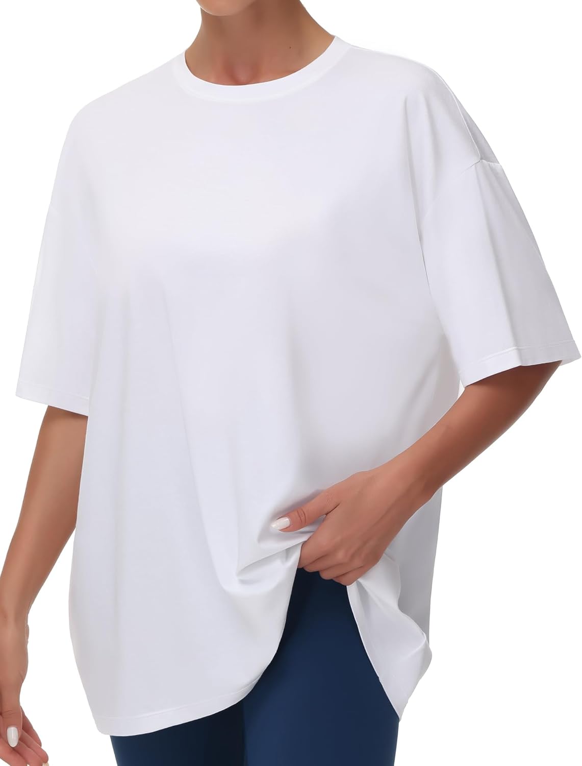 Beth Damen Oversize T-Shirt – Rundhals, Kurze Ärmel, Leicht Casual Sommer