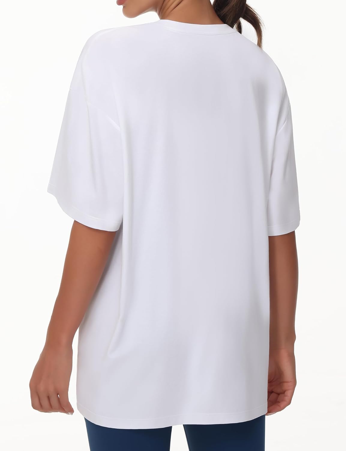 Beth Damen Oversize T-Shirt – Rundhals, Kurze Ärmel, Leicht Casual Sommer