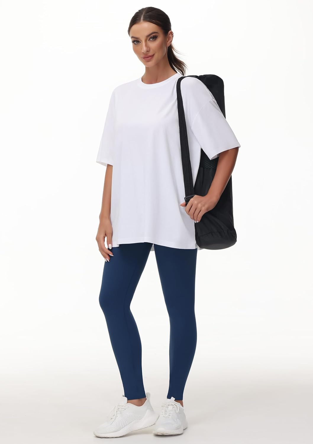 Beth Damen Oversize T-Shirt – Rundhals, Kurze Ärmel, Leicht Casual Sommer