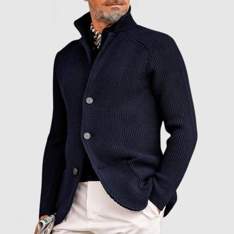 Cárdigan para hombre Francois: elegante, suave y cómodo cárdigan de lana con un estilo clásico.