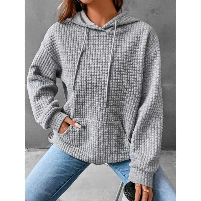 Laura Hoodie Femme à Cordon – Sweat en Coton Doux Coupe Décontractée