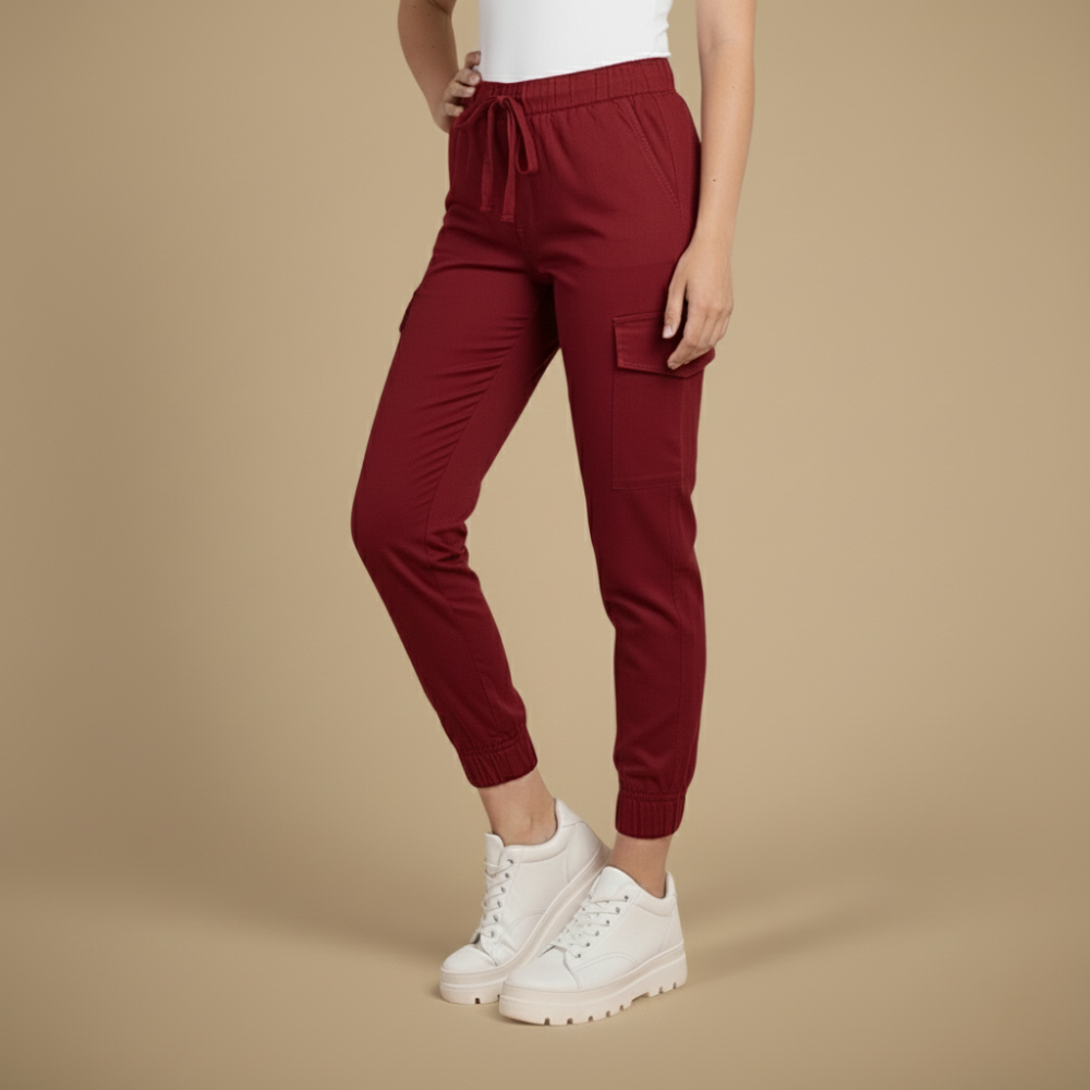 Kate nohavice cargo na jogging pre ženy – streetwear jogger s elastickým pásom a vreckami