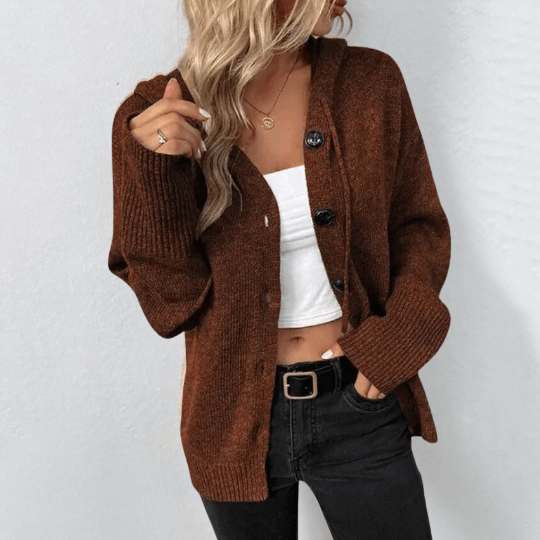 Tessia Gilet Femme Tricot Doux Ouvert – Coupe Décontractée & Style Hiver Élégant