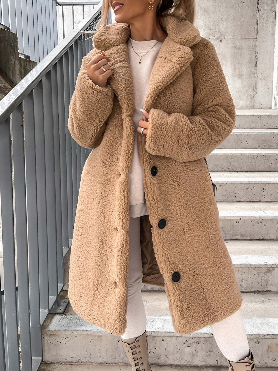 Olive – Casaco para Mulher em Polar – Casaco de Inverno Suave e Quente com Corte Moderno e Feminino