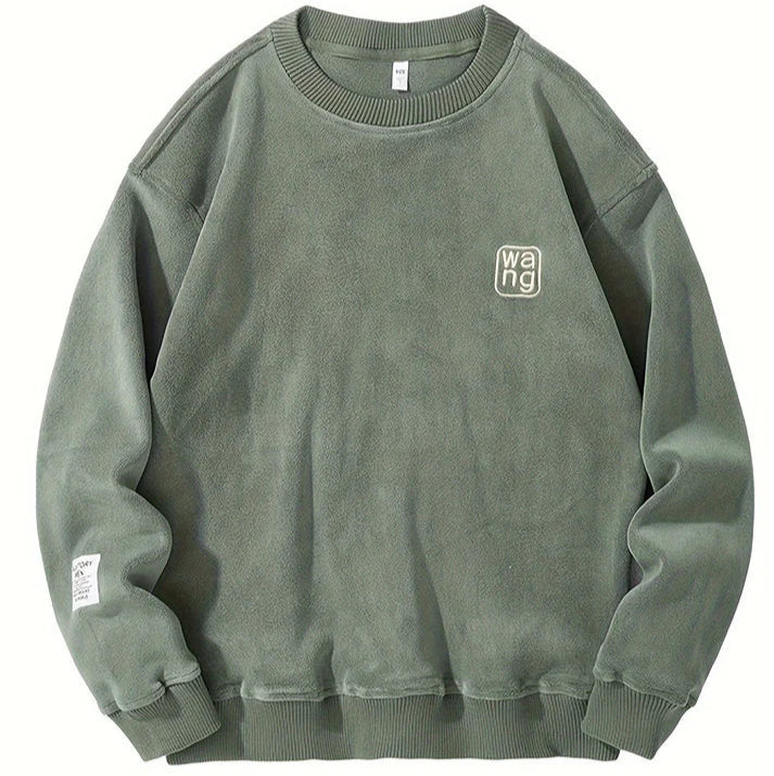 Ležérní tričko s kulatým výstřihem a vyšívanými písmeny pro muže