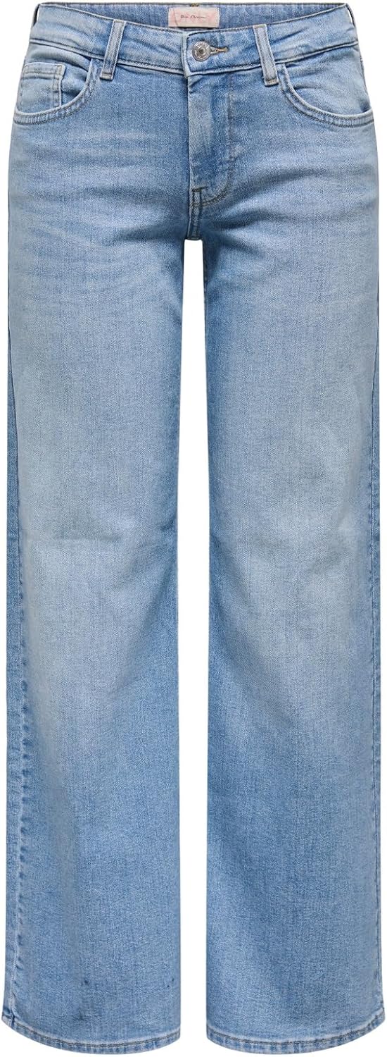 Nélia Jean mit weitem Bein für Damen – Low-Waist-Jeans mit weiter und lässiger Passform