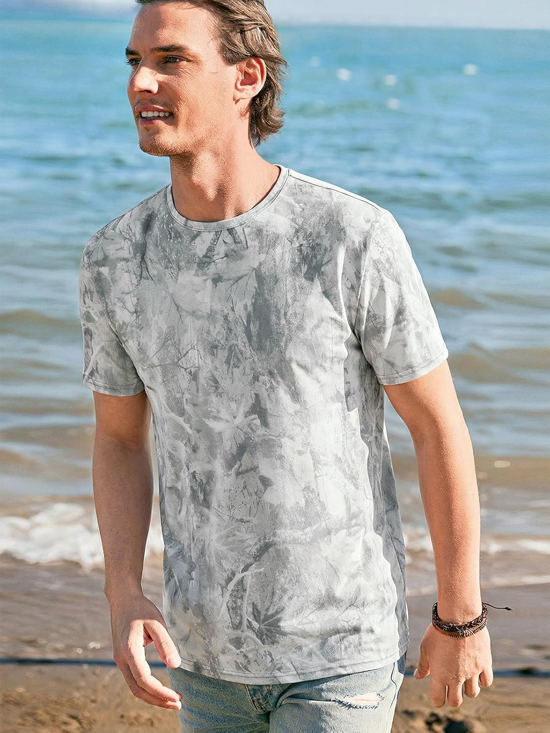 Pánské tričko Ryan – elastické tričko tie dye, vintage streetwear styl léto