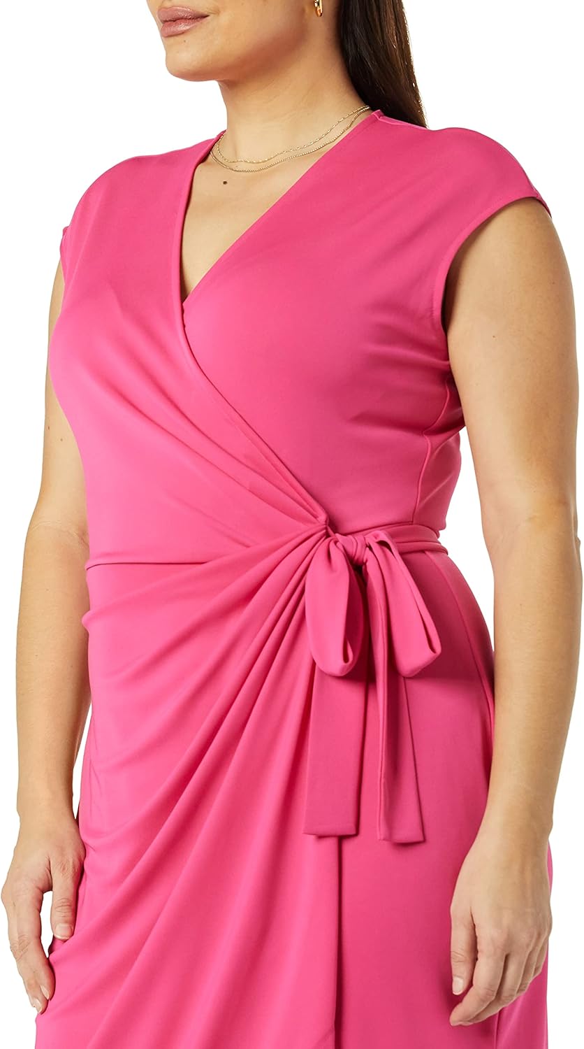 Rori Vestido Carteira Feminino – Decote em V, Corte Ajustado & Jersey de Algodão Confortável e Elegante