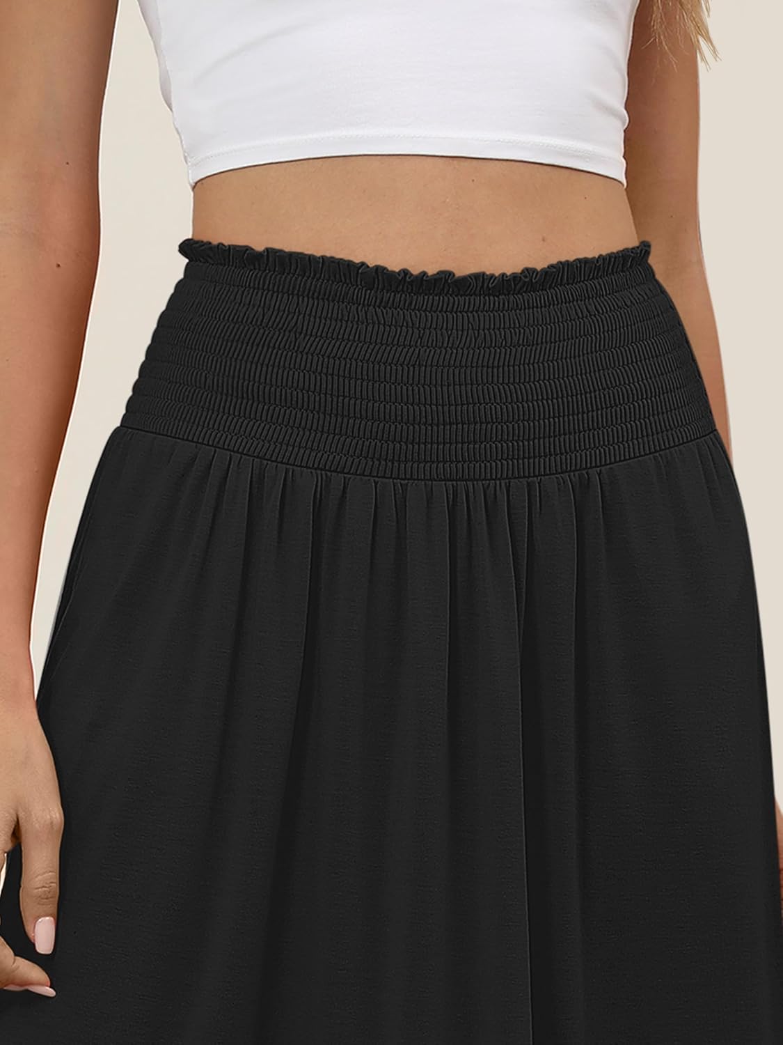 Falda larga Lulu para mujer – Falda maxi bohemia con flores, talle alto y fluida