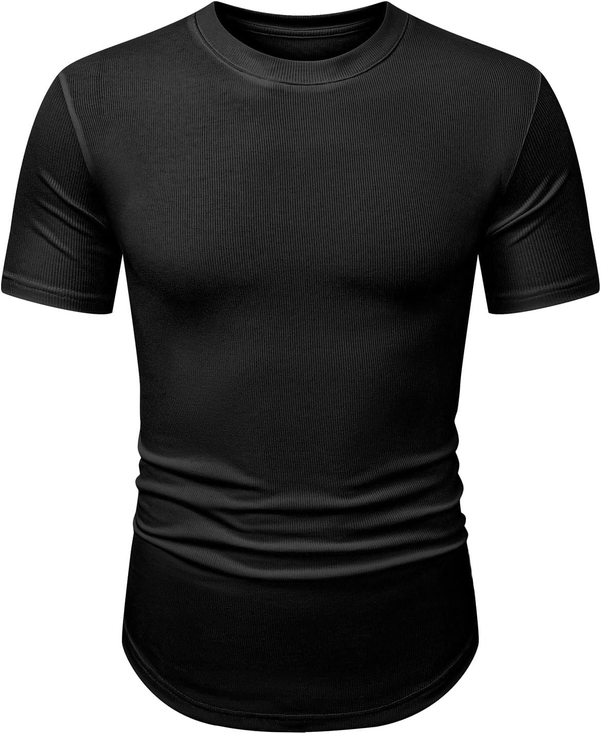 Norman T-paita miehille – Slim fit -mallinen joustava t-paita, pitkä malli & kesäurheilu