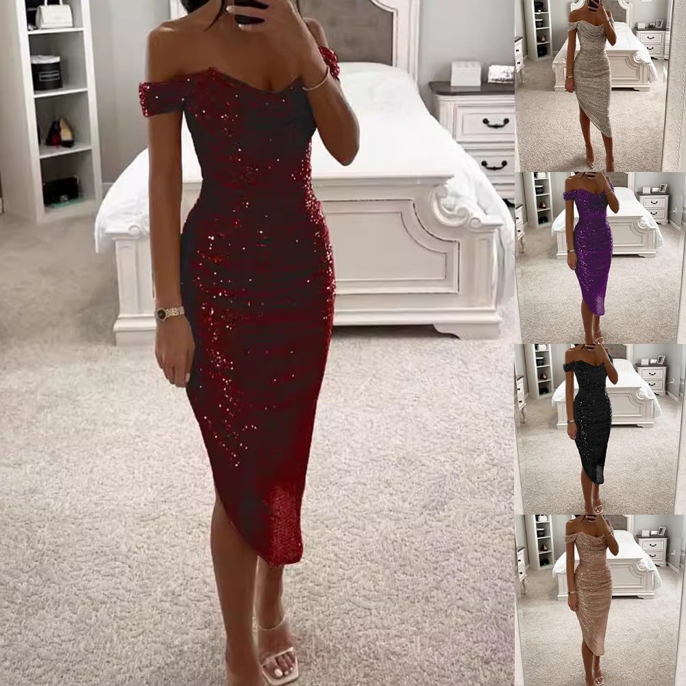 Isabella Dámský župan – večerní župan s flitry, výstřih do V, odhalená ramena, elegantní